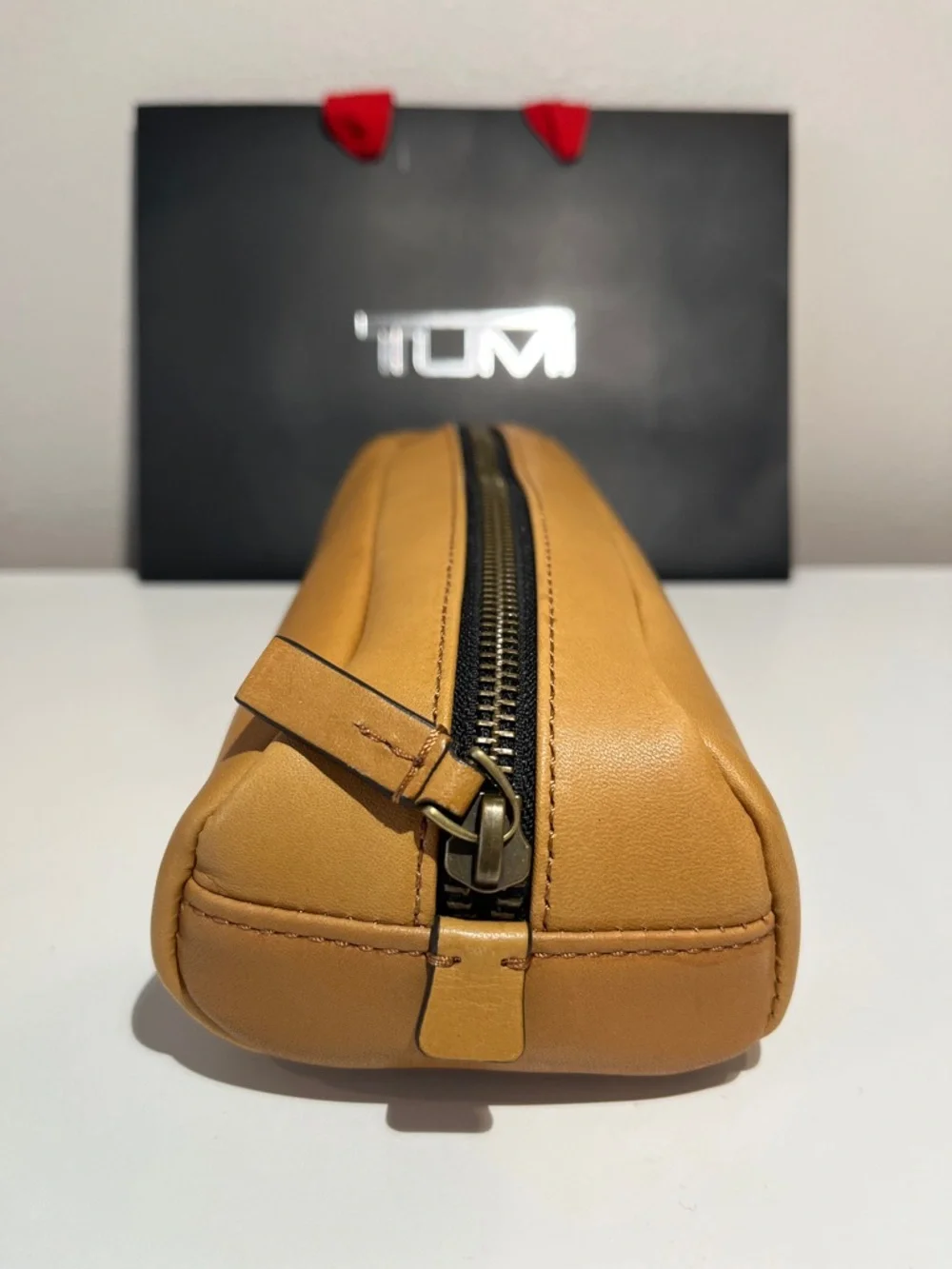 TUMI 40th Anniversary 1975 Leather Collection: Pencil Case / Cord & Tech Pouch